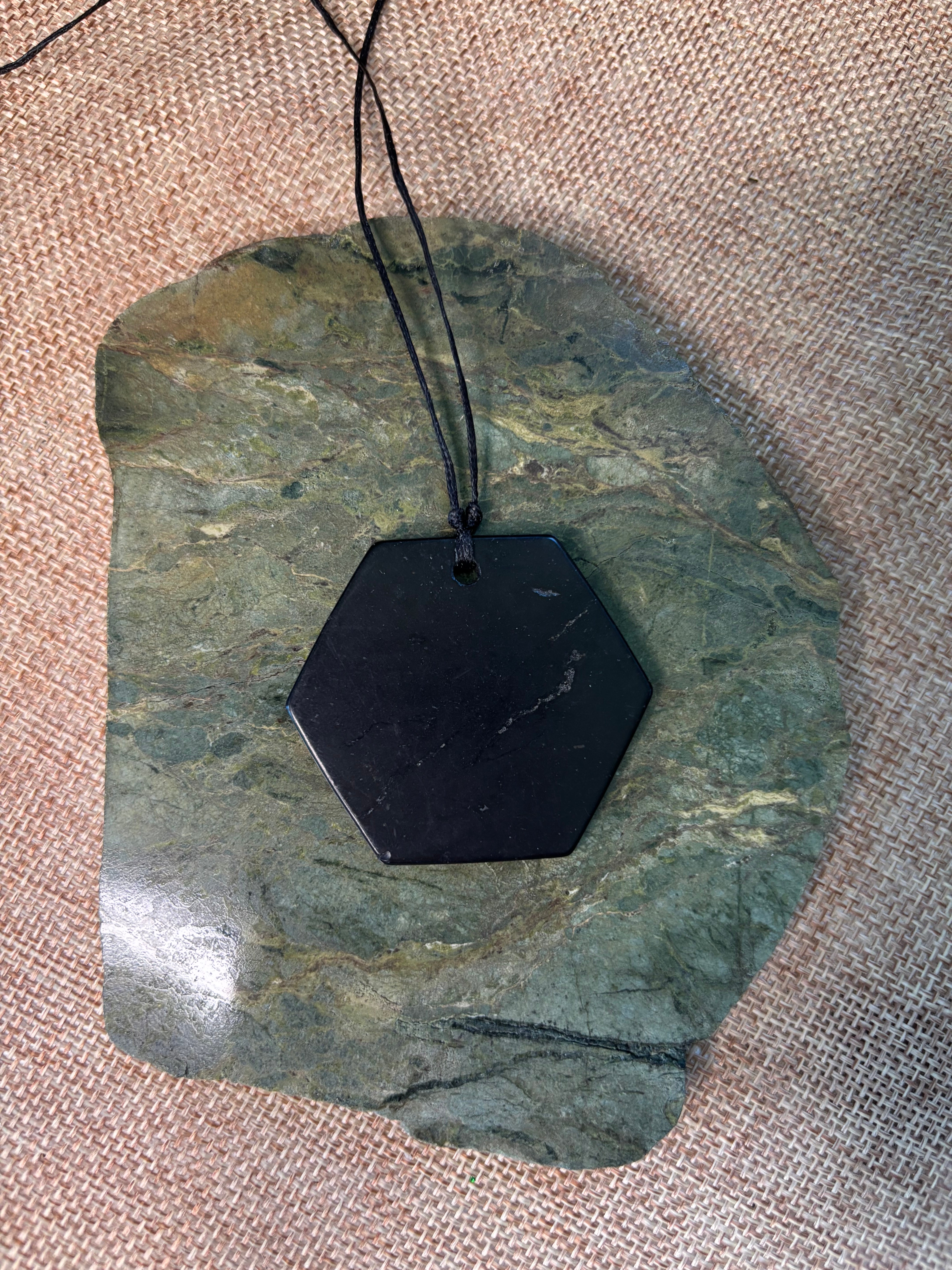 Shungite Hexagon Pendant
