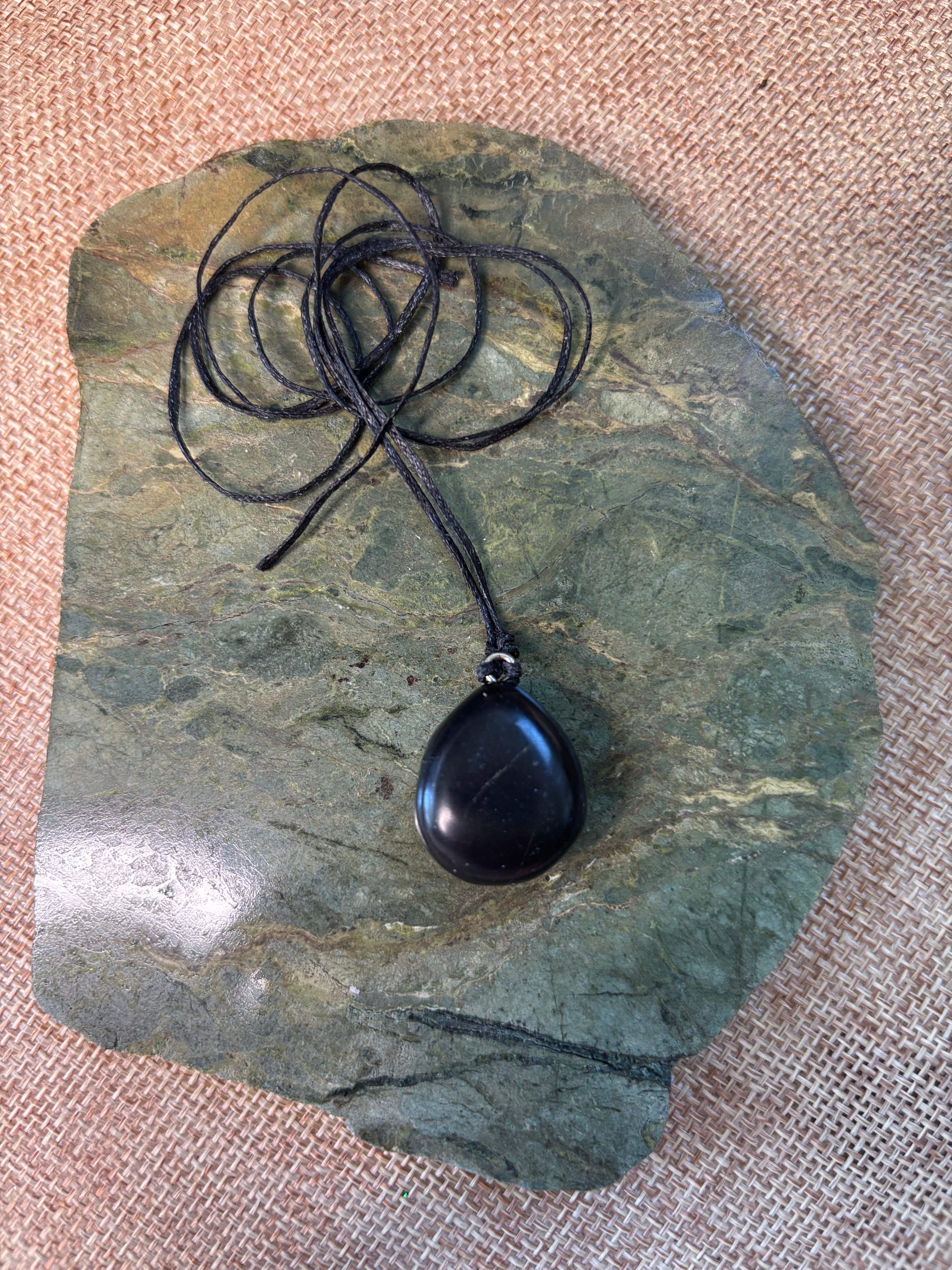Shungite Tear Drop Pendant