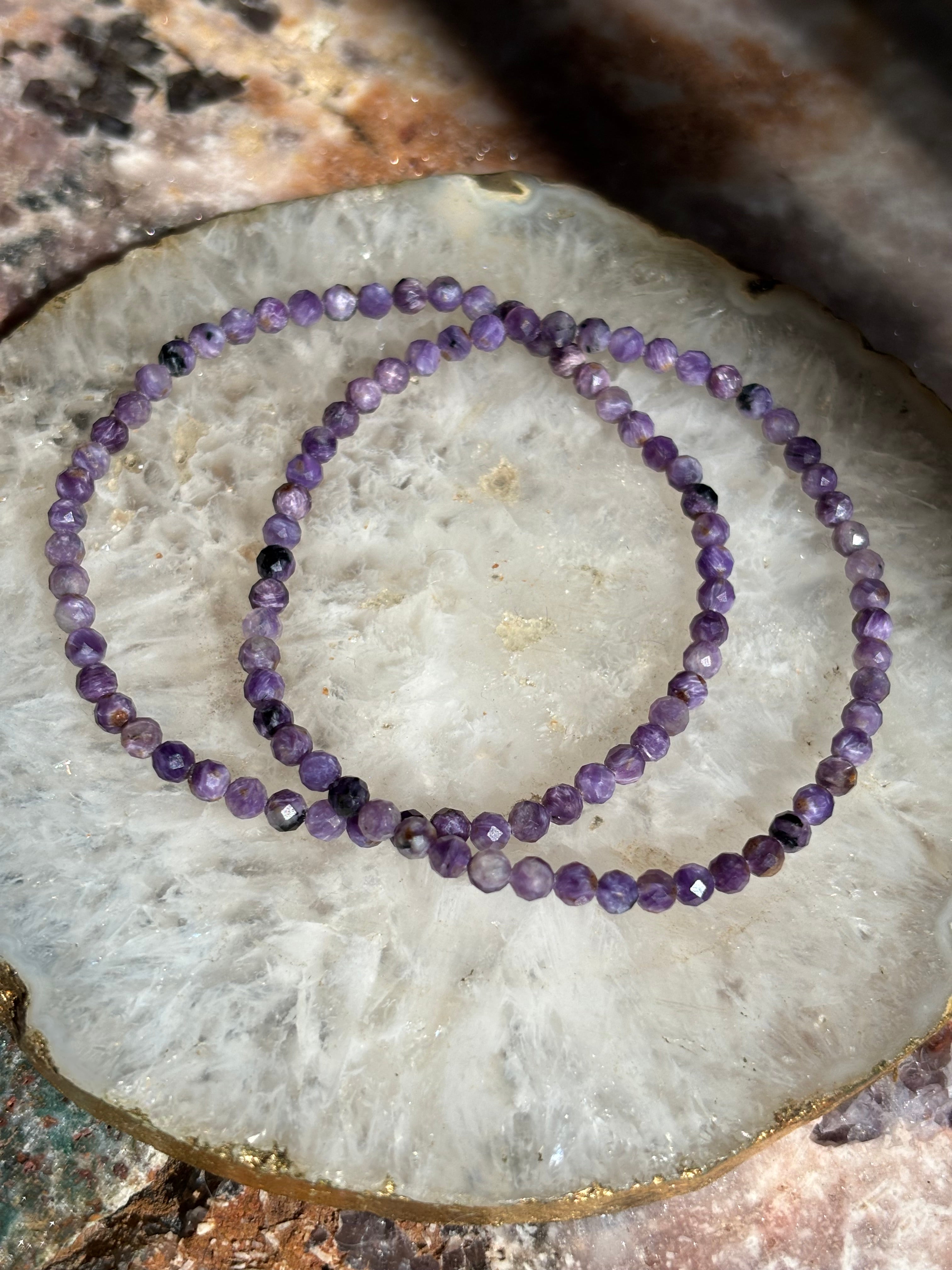 Faceted Charoite Bracelet