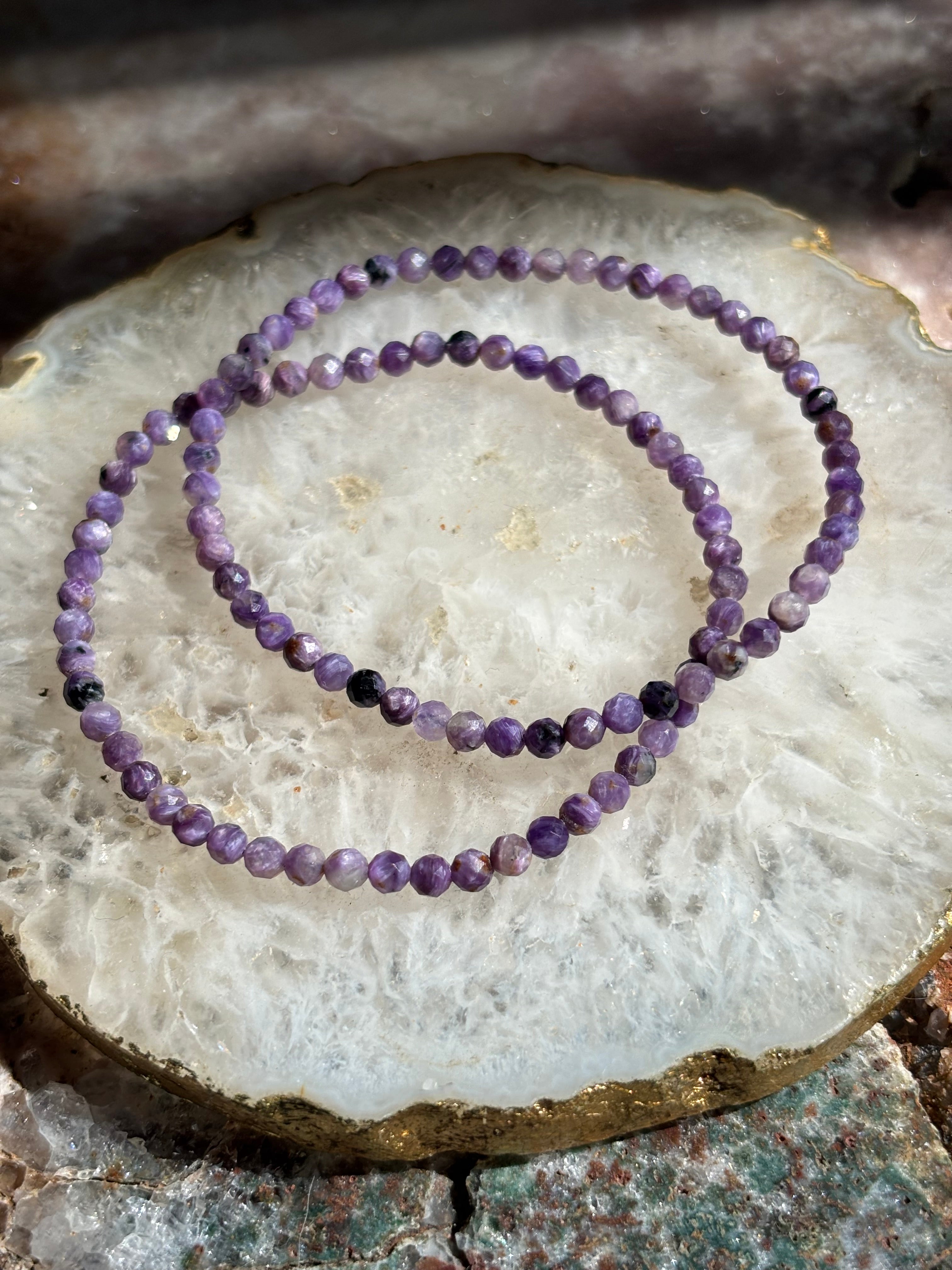 Faceted Charoite Bracelet