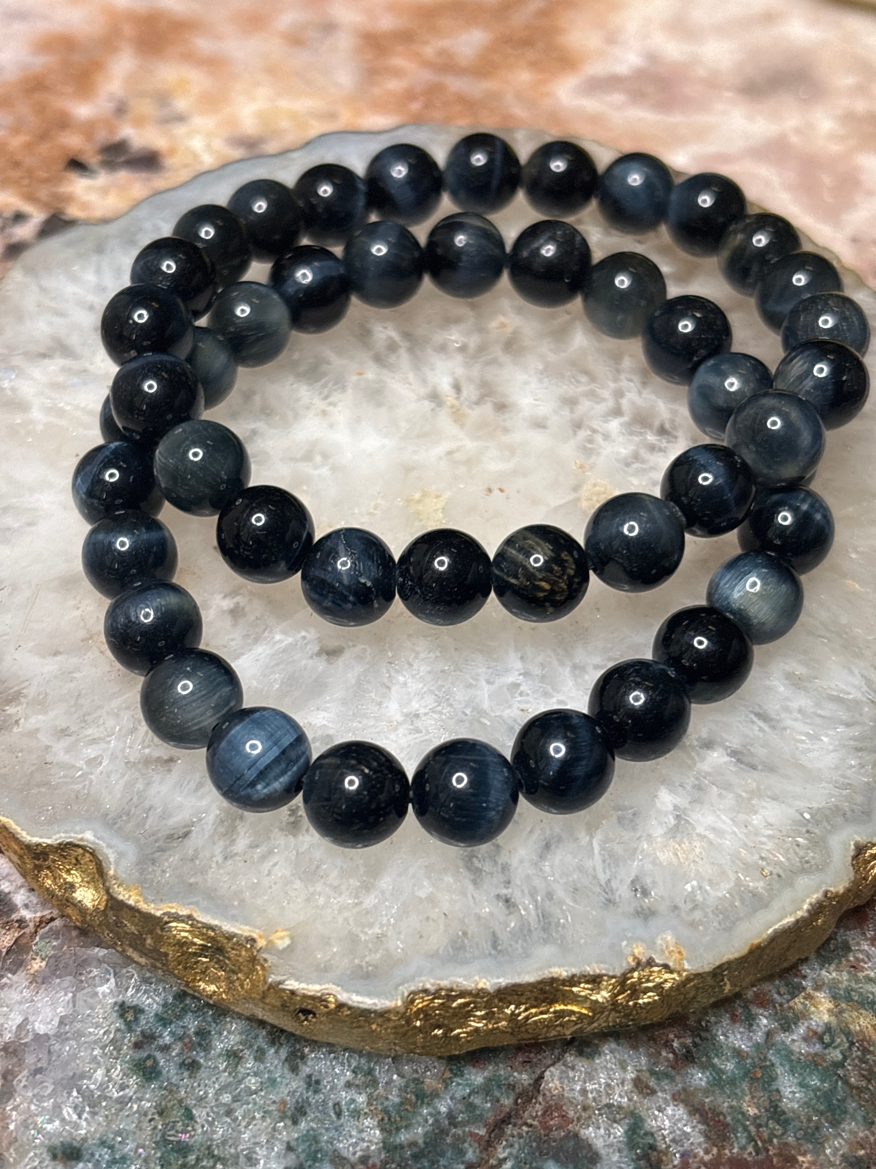 Blue Tiger Eye Bracelet