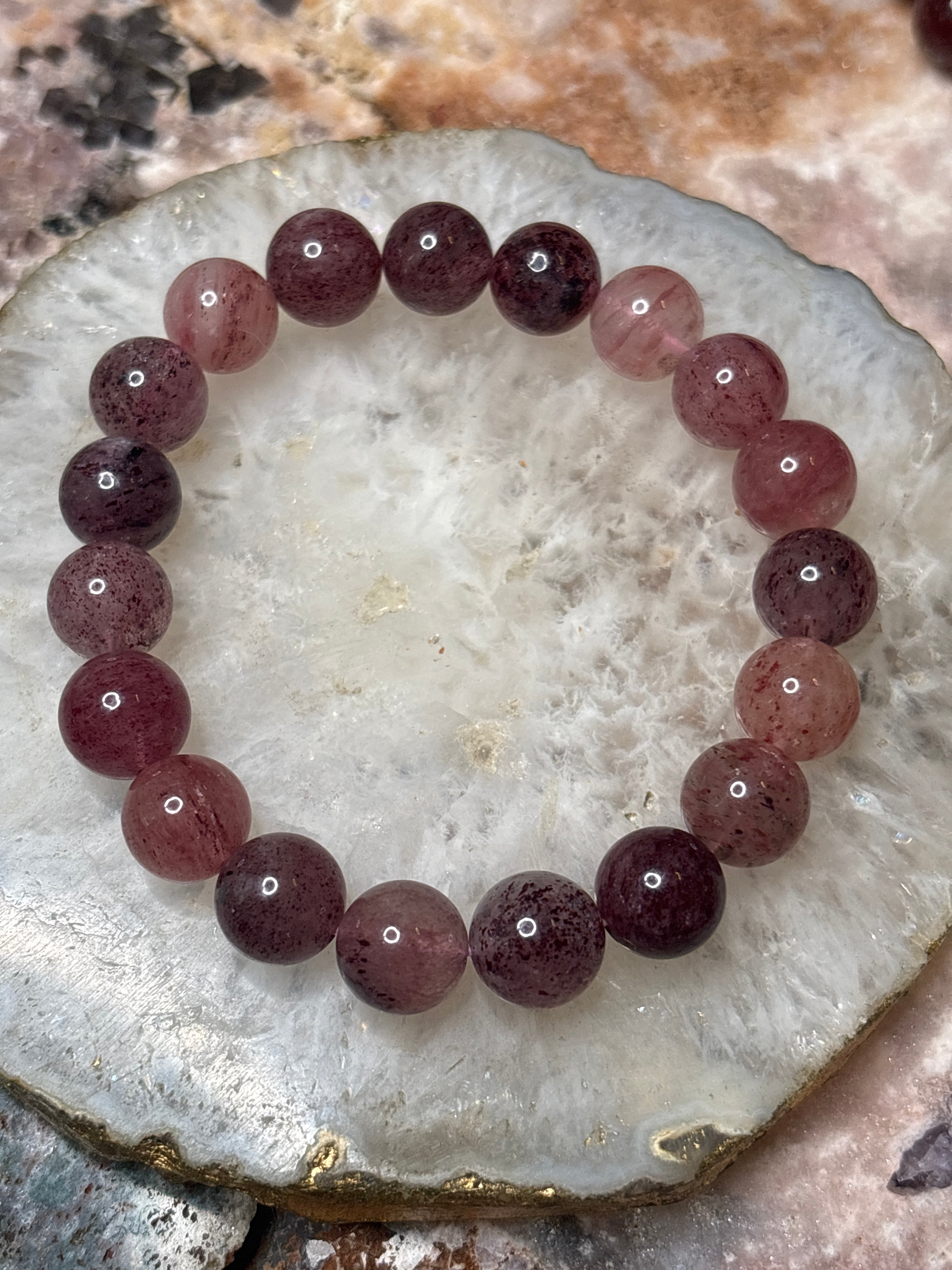 Strawberry Quartz Bracelet