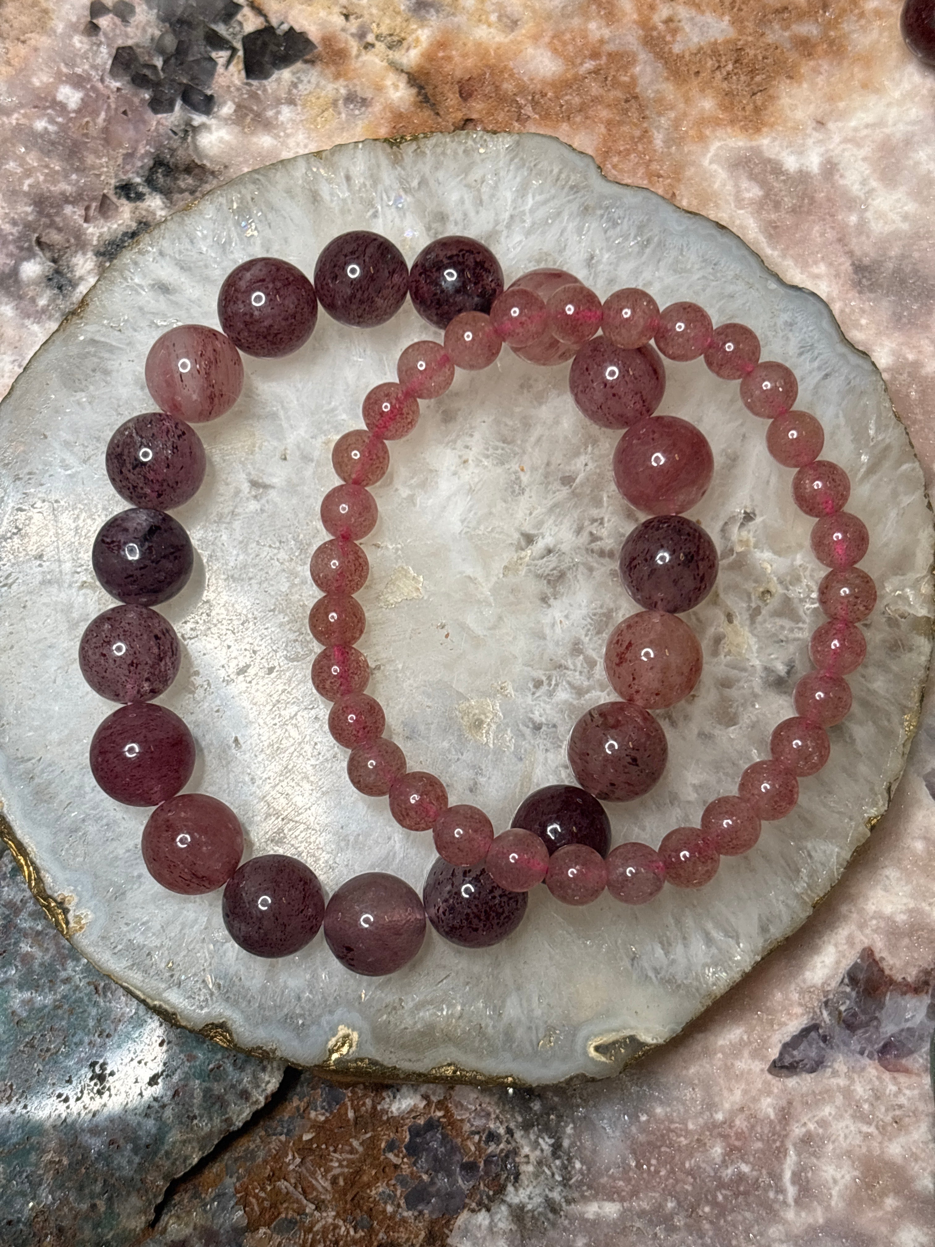 Strawberry Quartz Bracelet