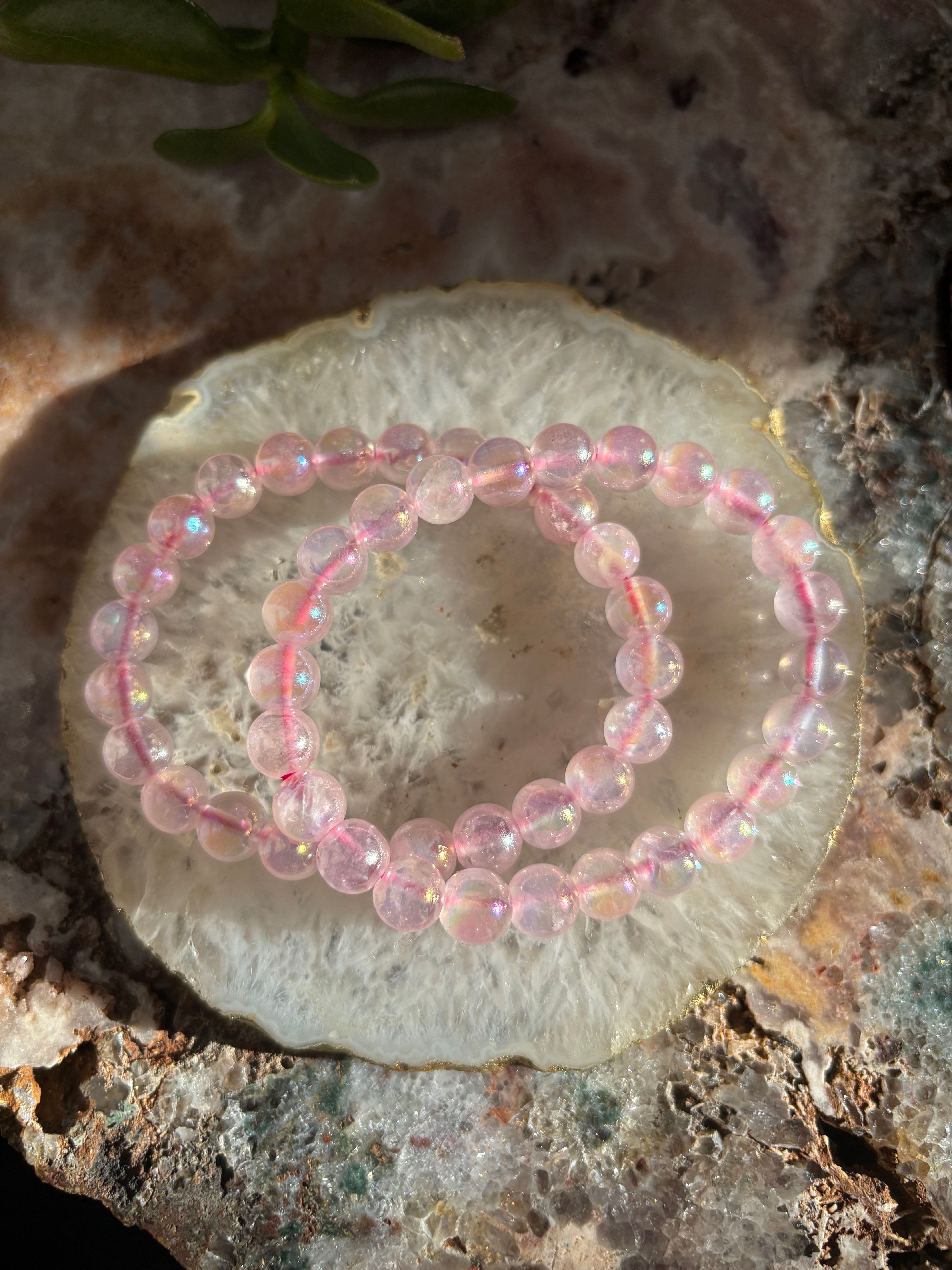 Aura Rose Quartz Bracelet