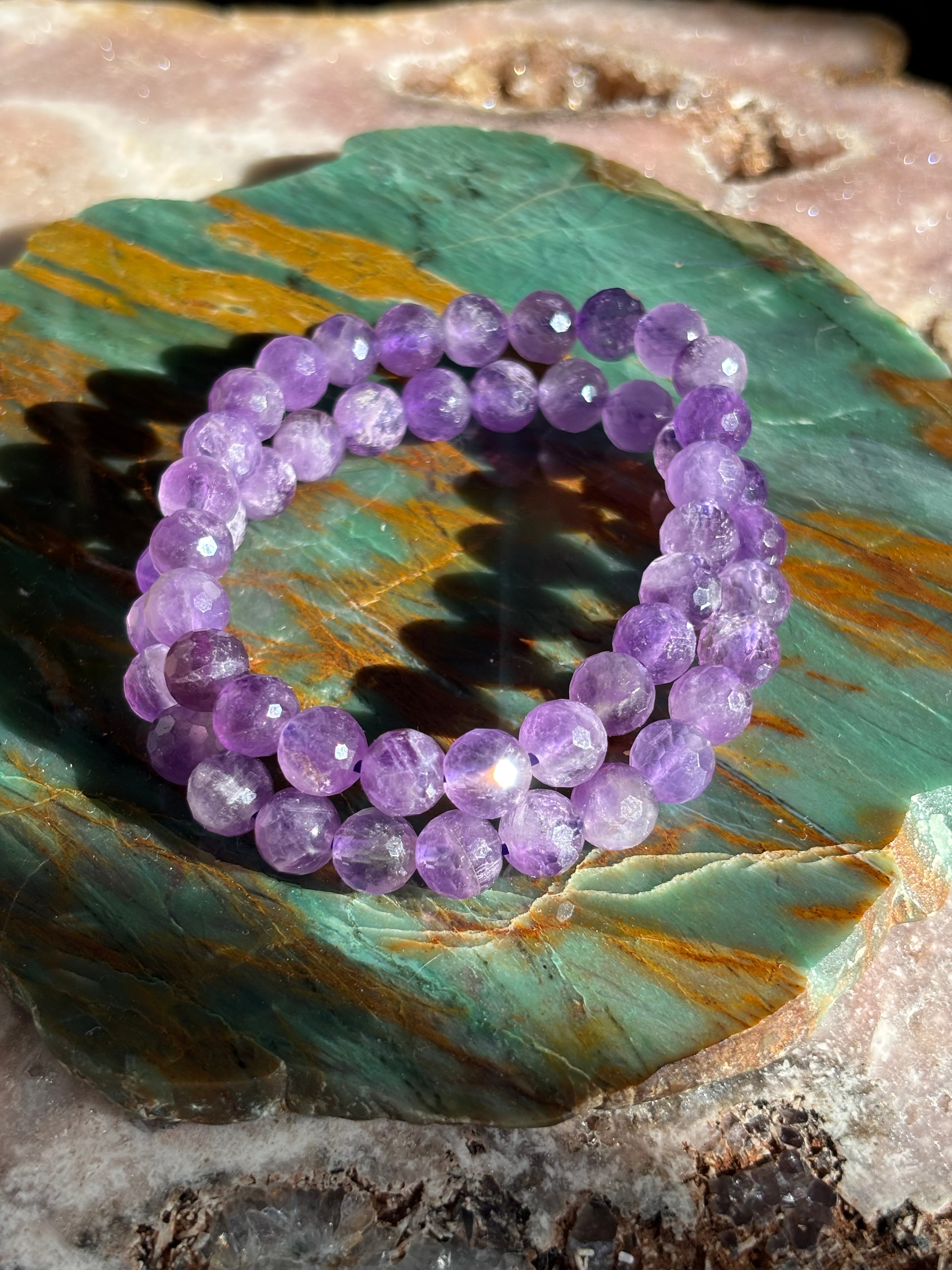Amethyst Faceted Bracelet