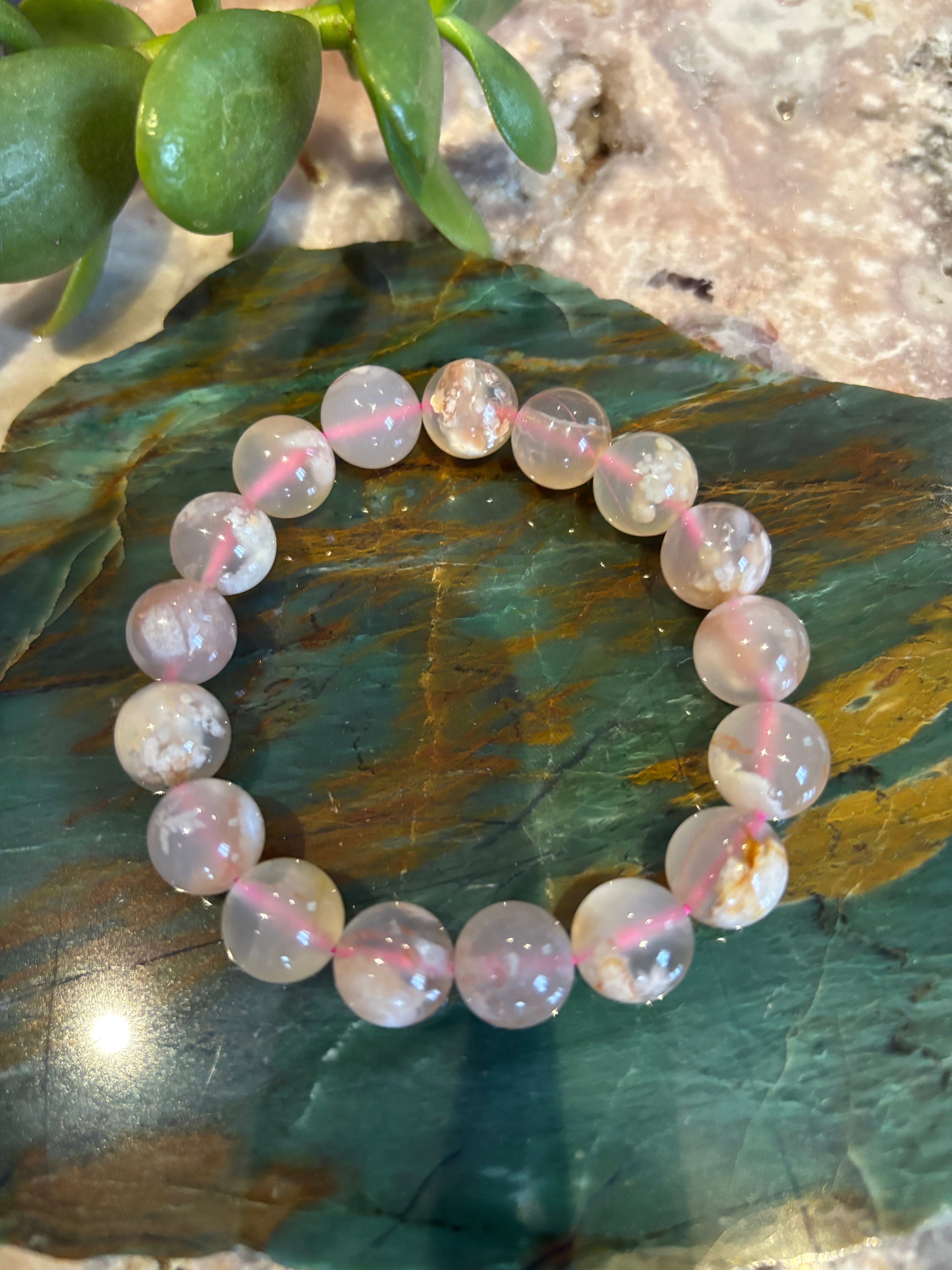 Flower Agate Bracelet
