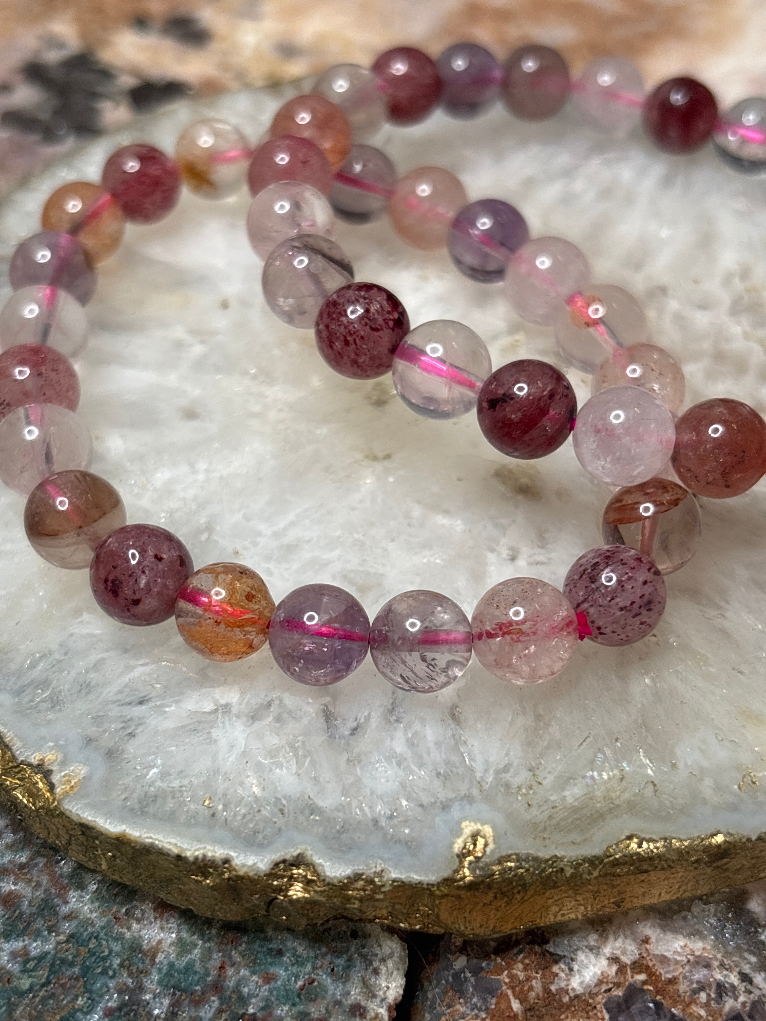 Strawberry Quartz Mix Bracelet