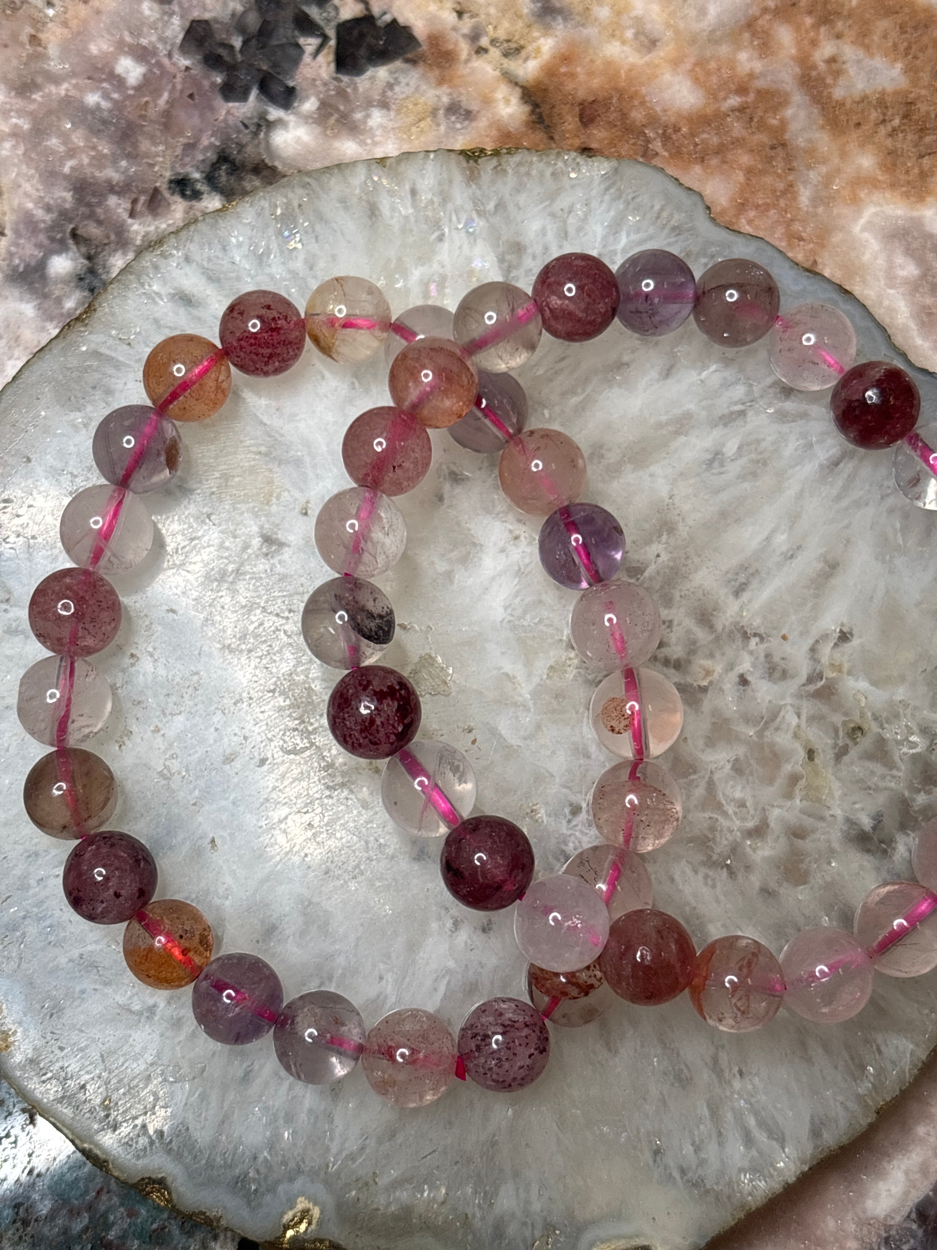 Strawberry Quartz Mix Bracelet