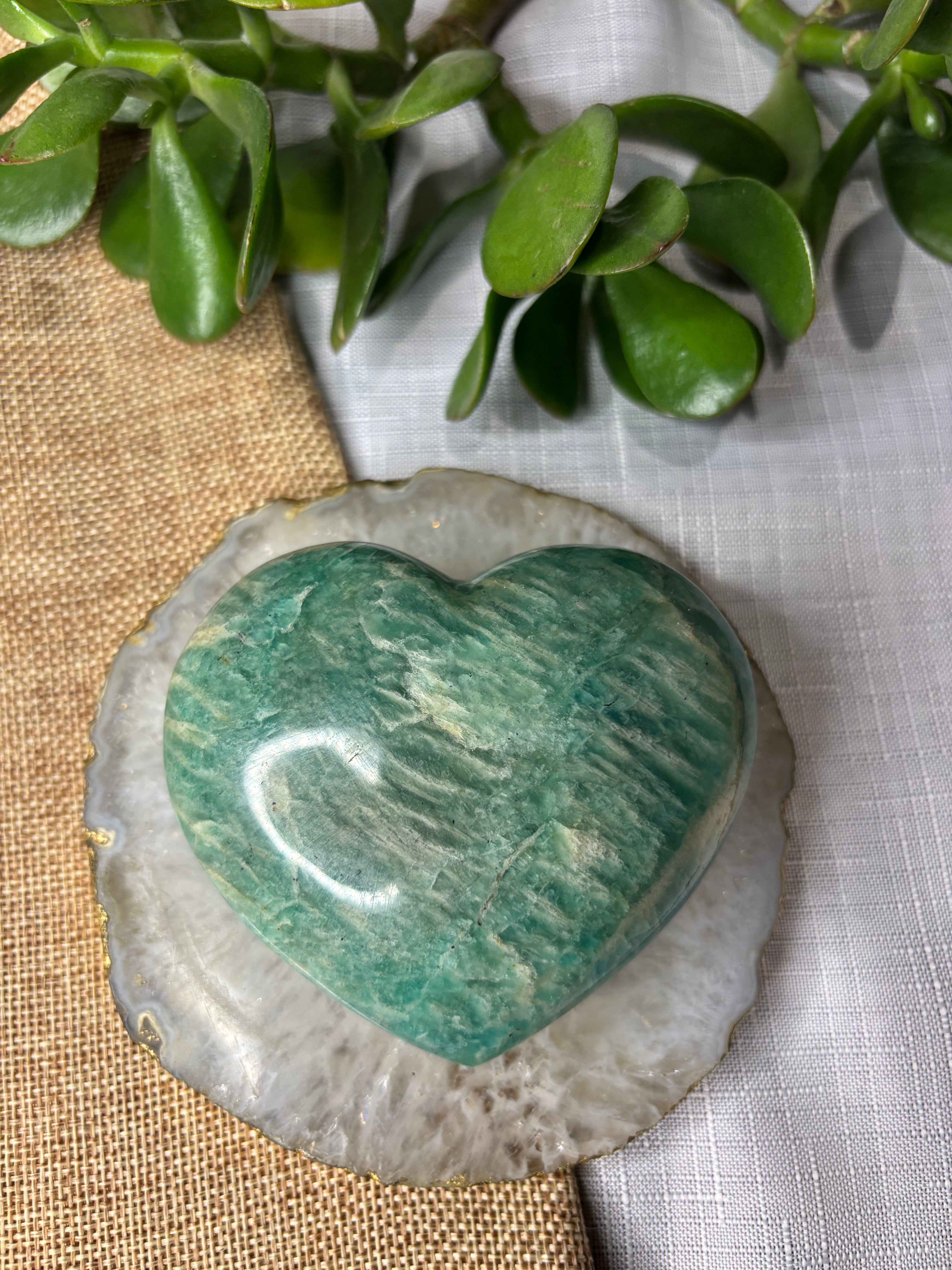 Amazonite Heart